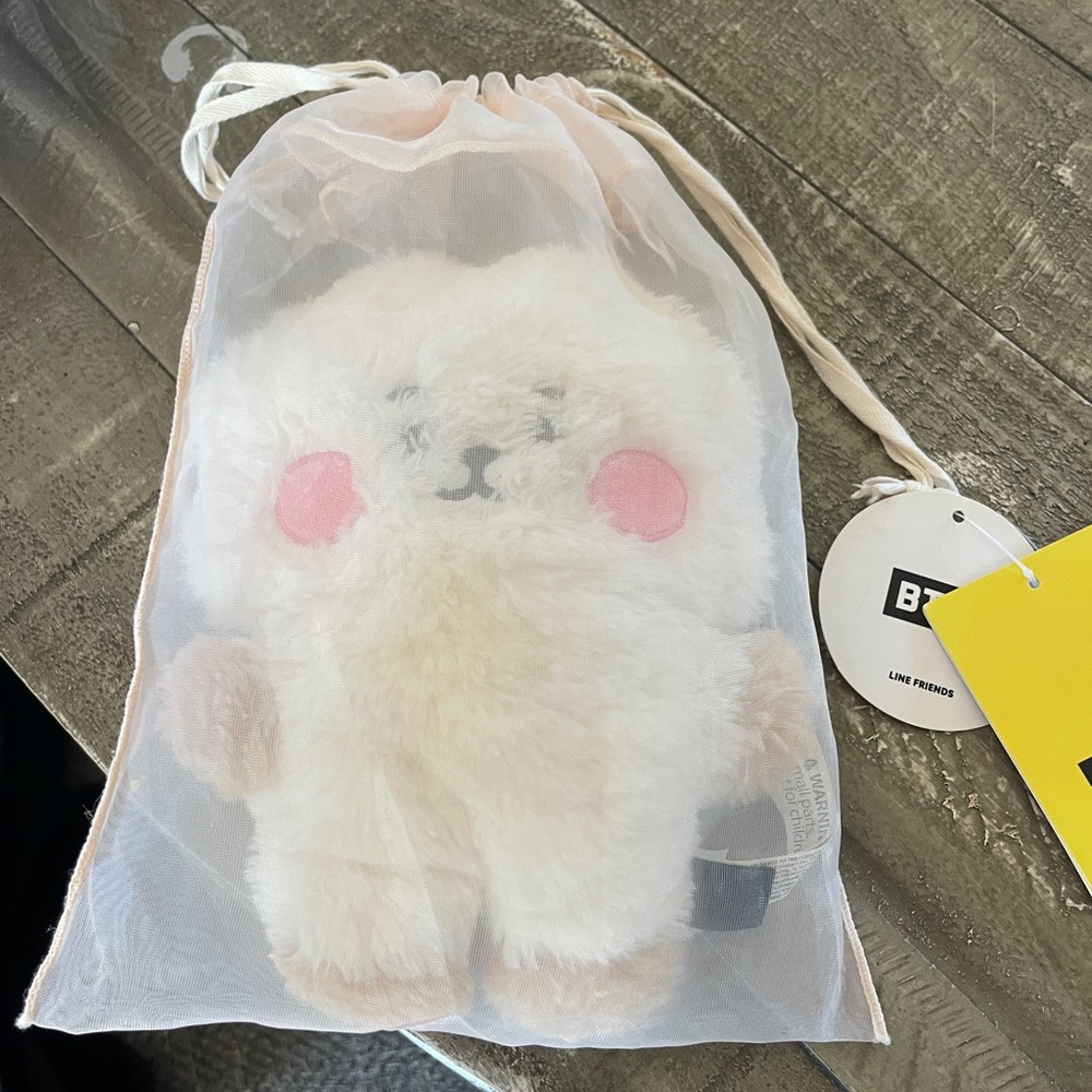 PLUSH  Cream and Pink Baby cookies brand NEW with bag and tags - BT21